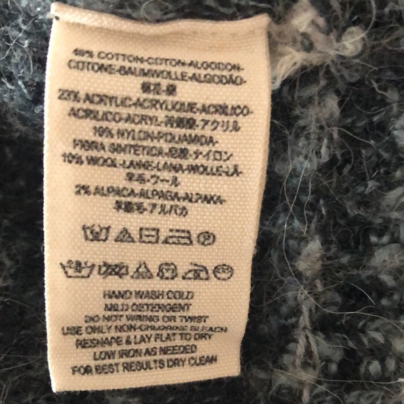 SWEATER - Free People cropped fuzzy wool/angora blend sweater. Size medium. - Picture 11 of 12